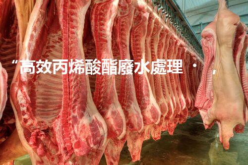 “高效丙烯酸酯廢水處理，綠色環(huán)保新篇章”